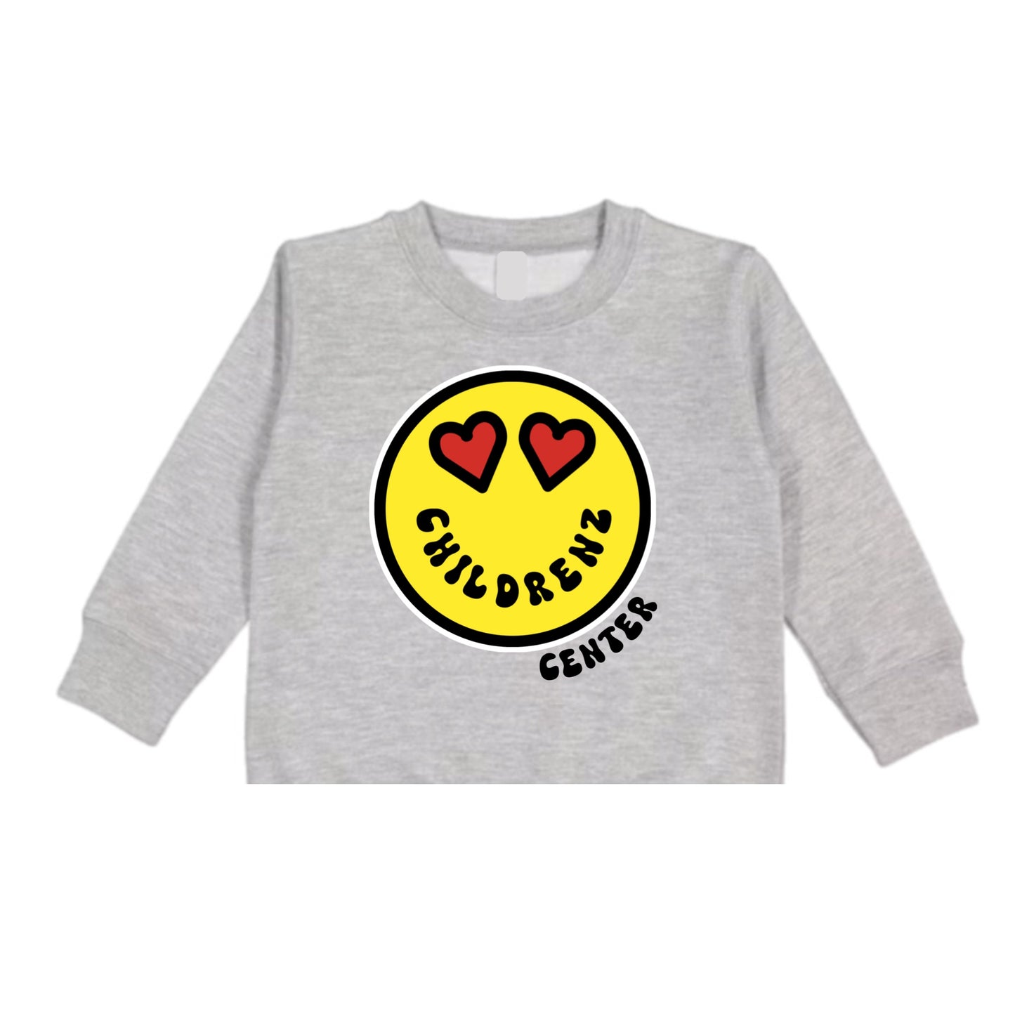 Childrenz Center heart emoji crewneck