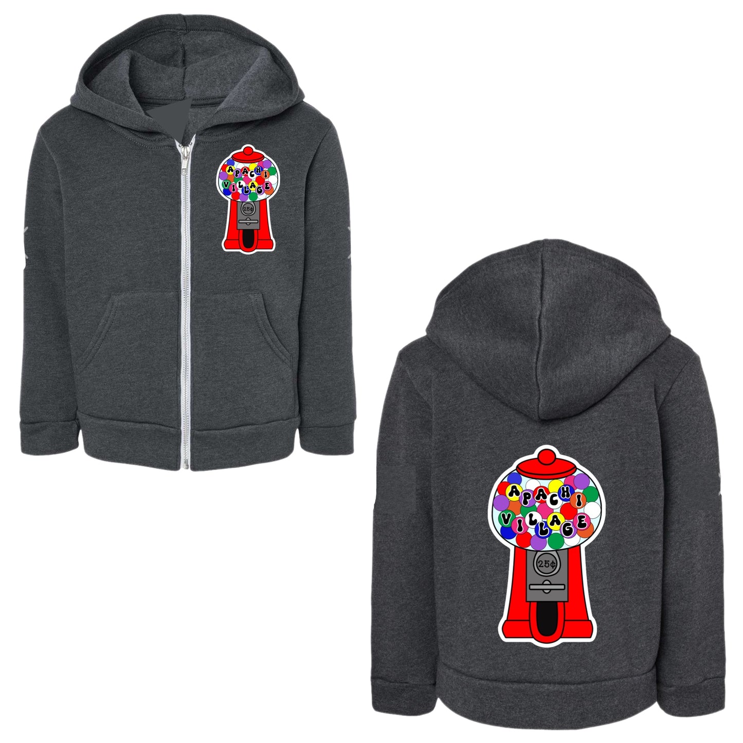 Girls Apachi Village gumball zip hoodie