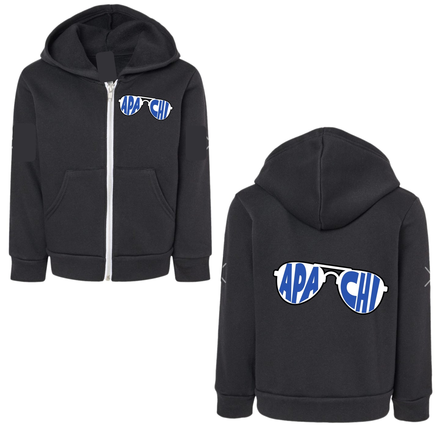 Boys Apachi aviator zip hoodie