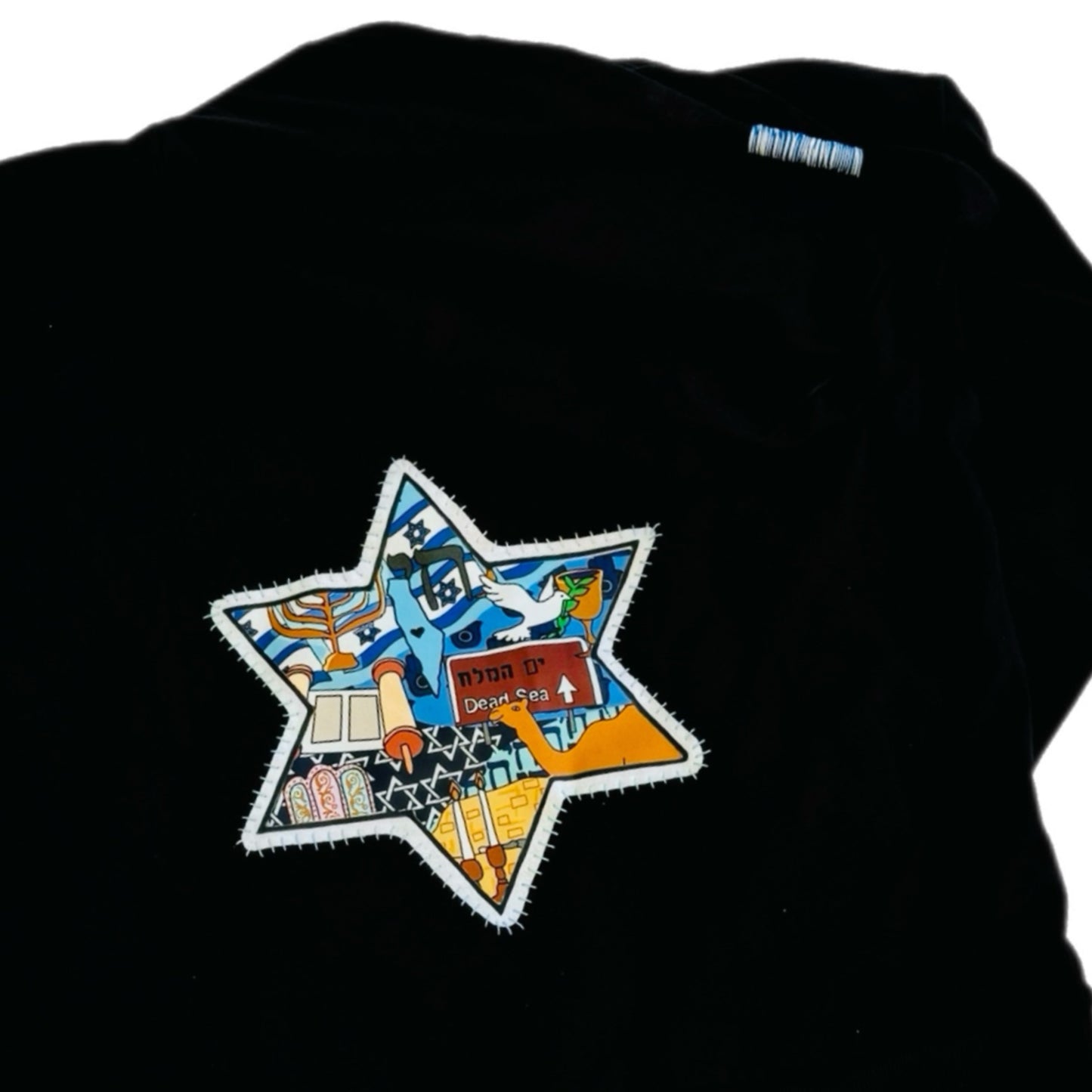 Israel zip hoodie (black) - womens