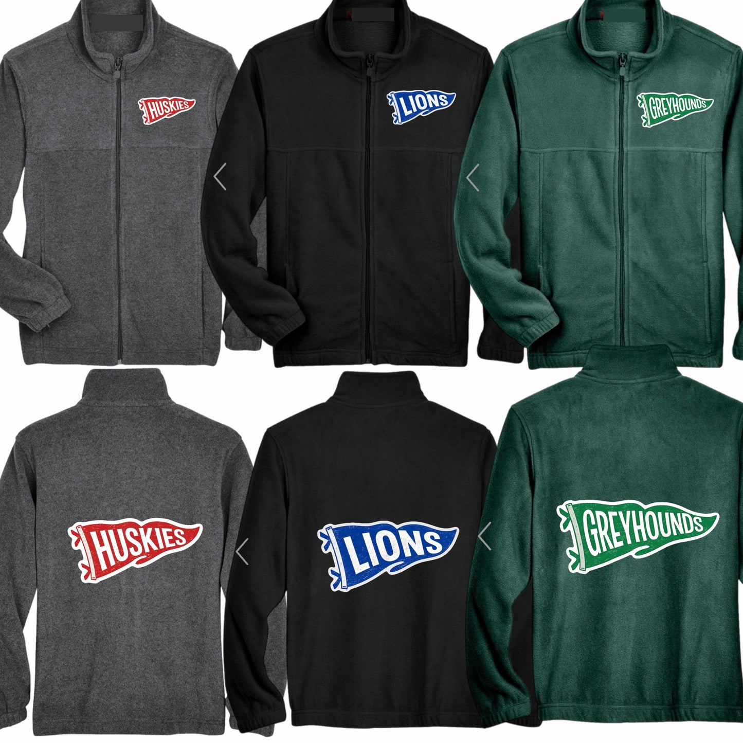Boys flag fleece jacket