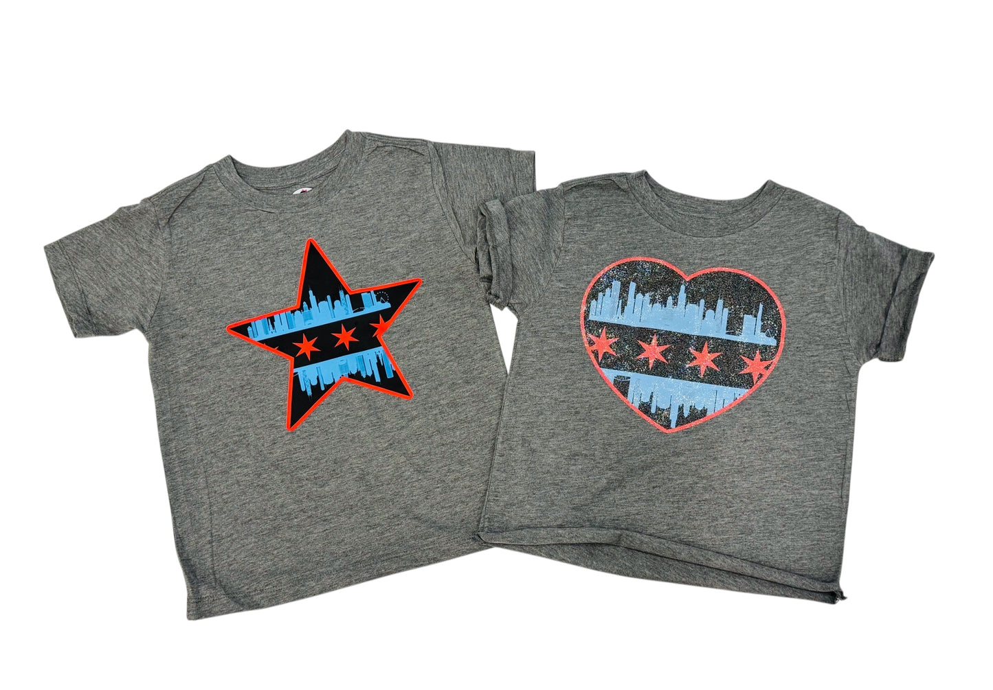 Chicago Star & Heart Tee