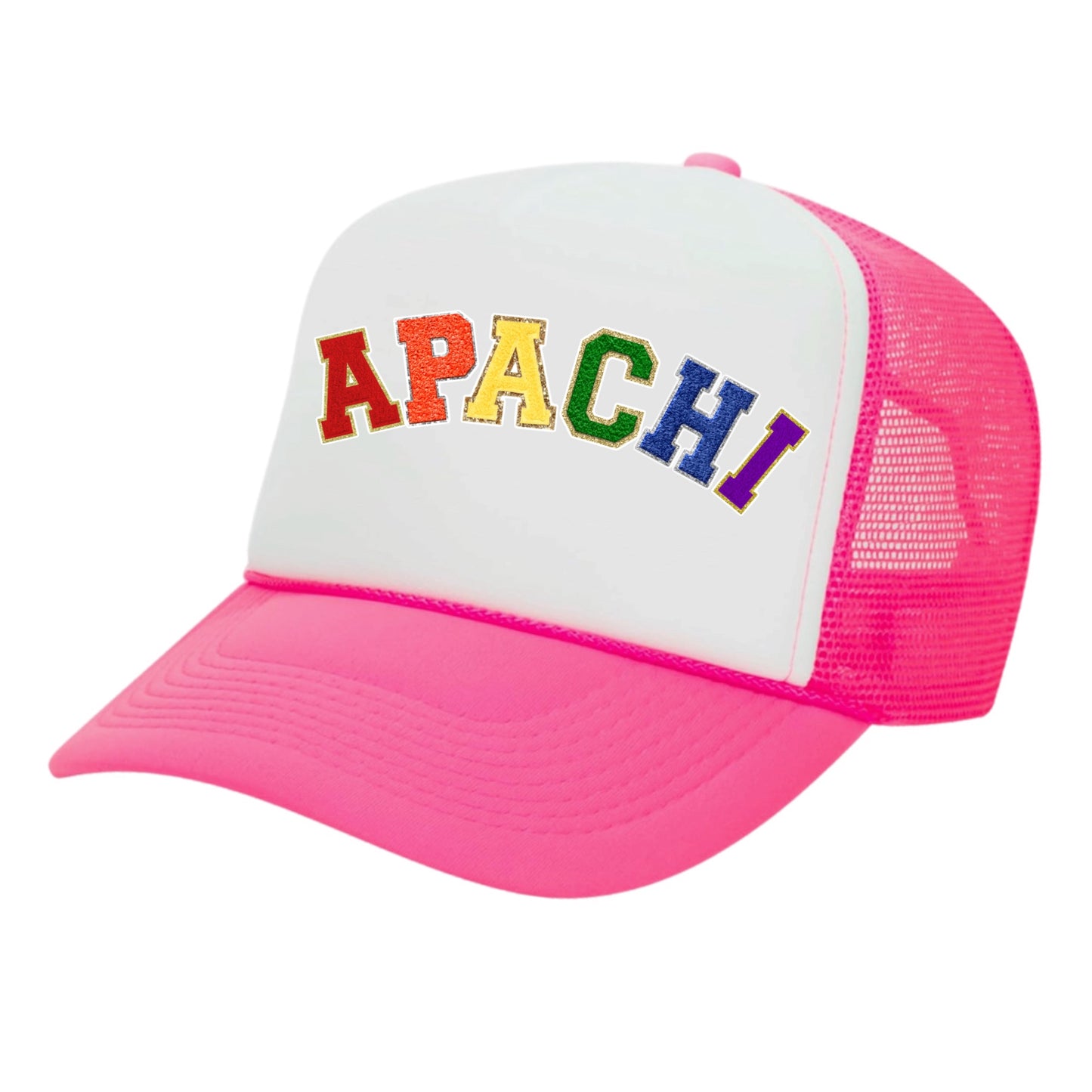 APACHI girls patched trucker hat