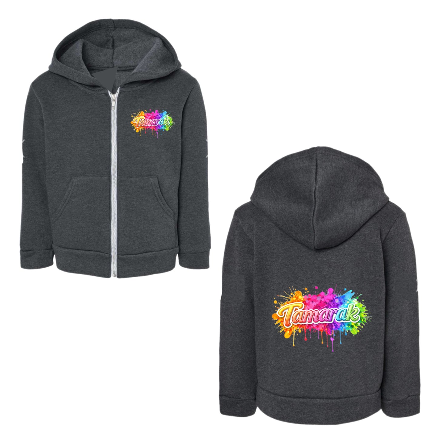 TAMARAK girls neon splatter zip hoodie