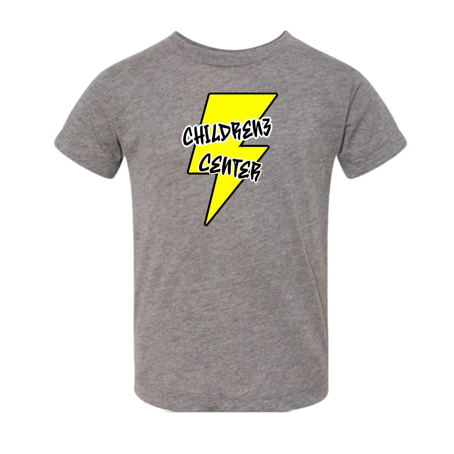 Childrenz Center yellow bolt tee