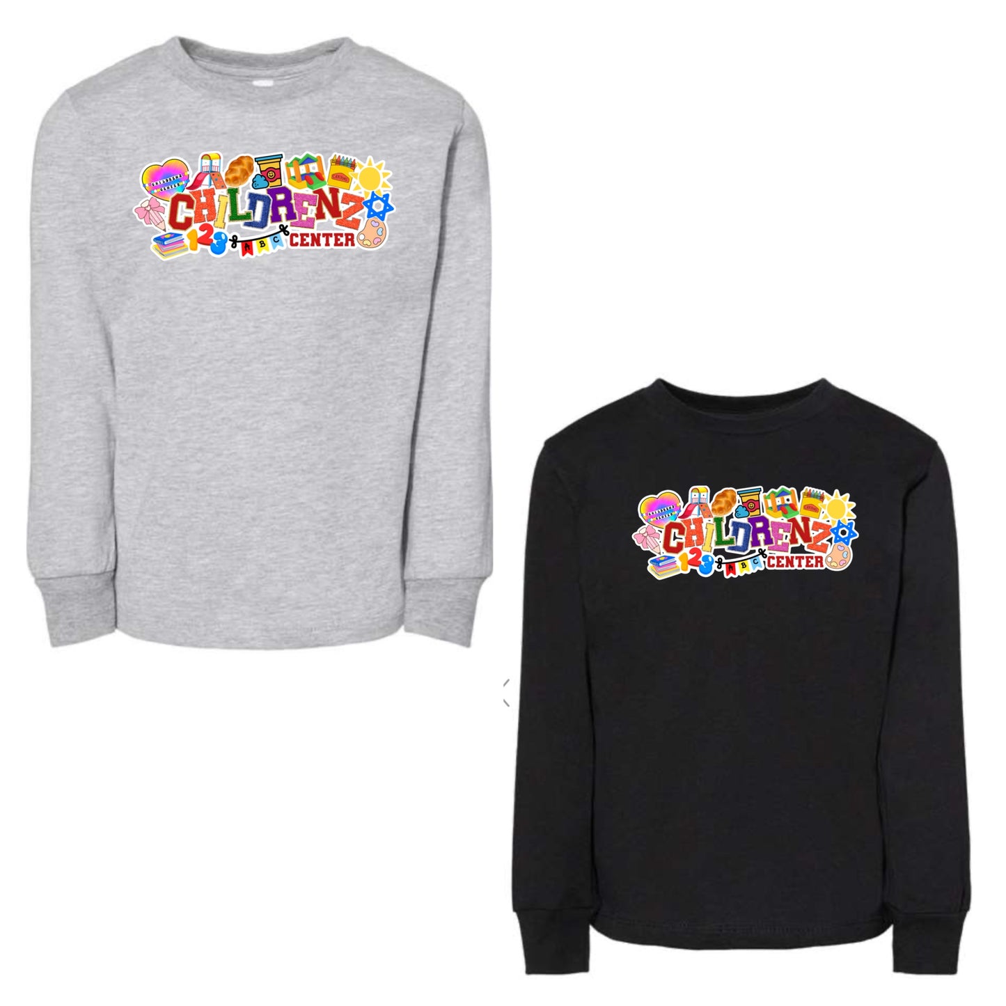 Childrenz Center Girls Collage Long Sleeve Top