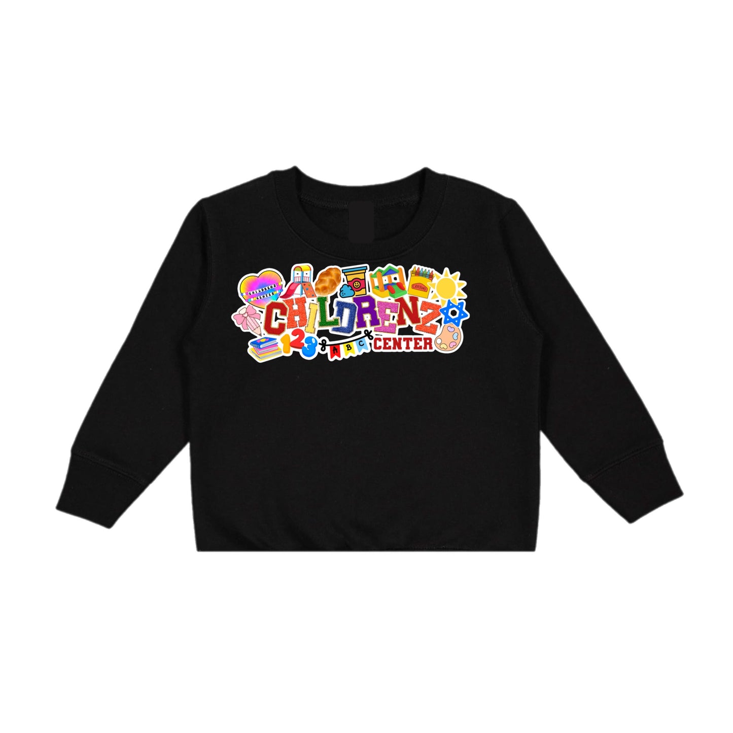 Childrenz Center girls collage crewneck