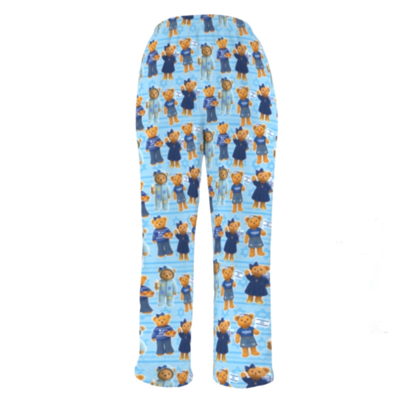 Hanukkah bears girls/womens fleece pants