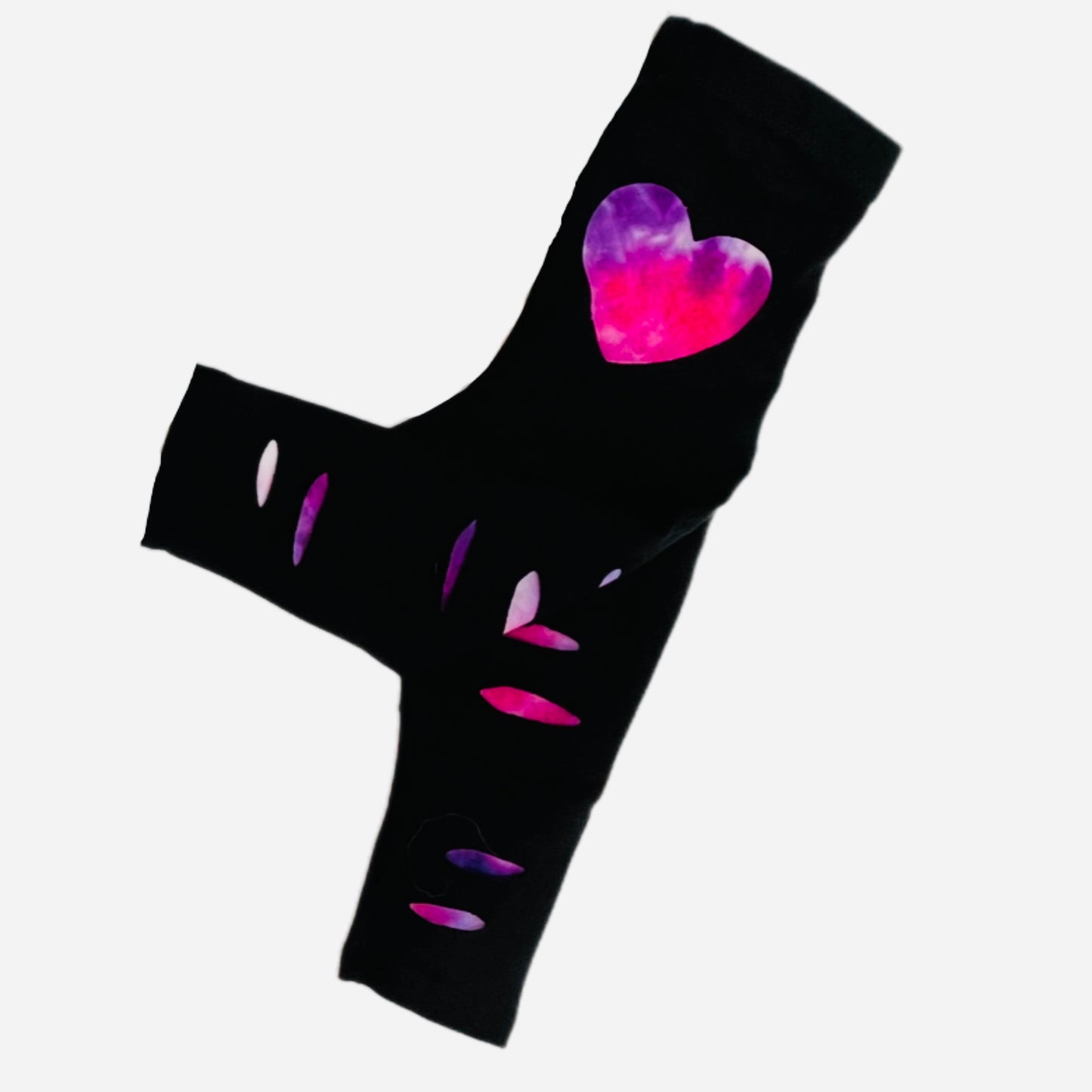 Pink and purple tie dye leggings