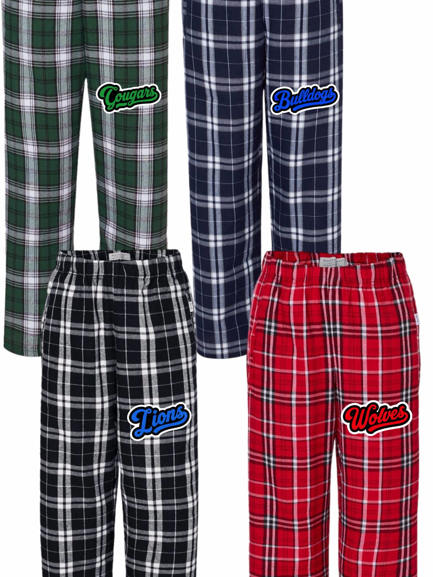 Boys script logo flannels