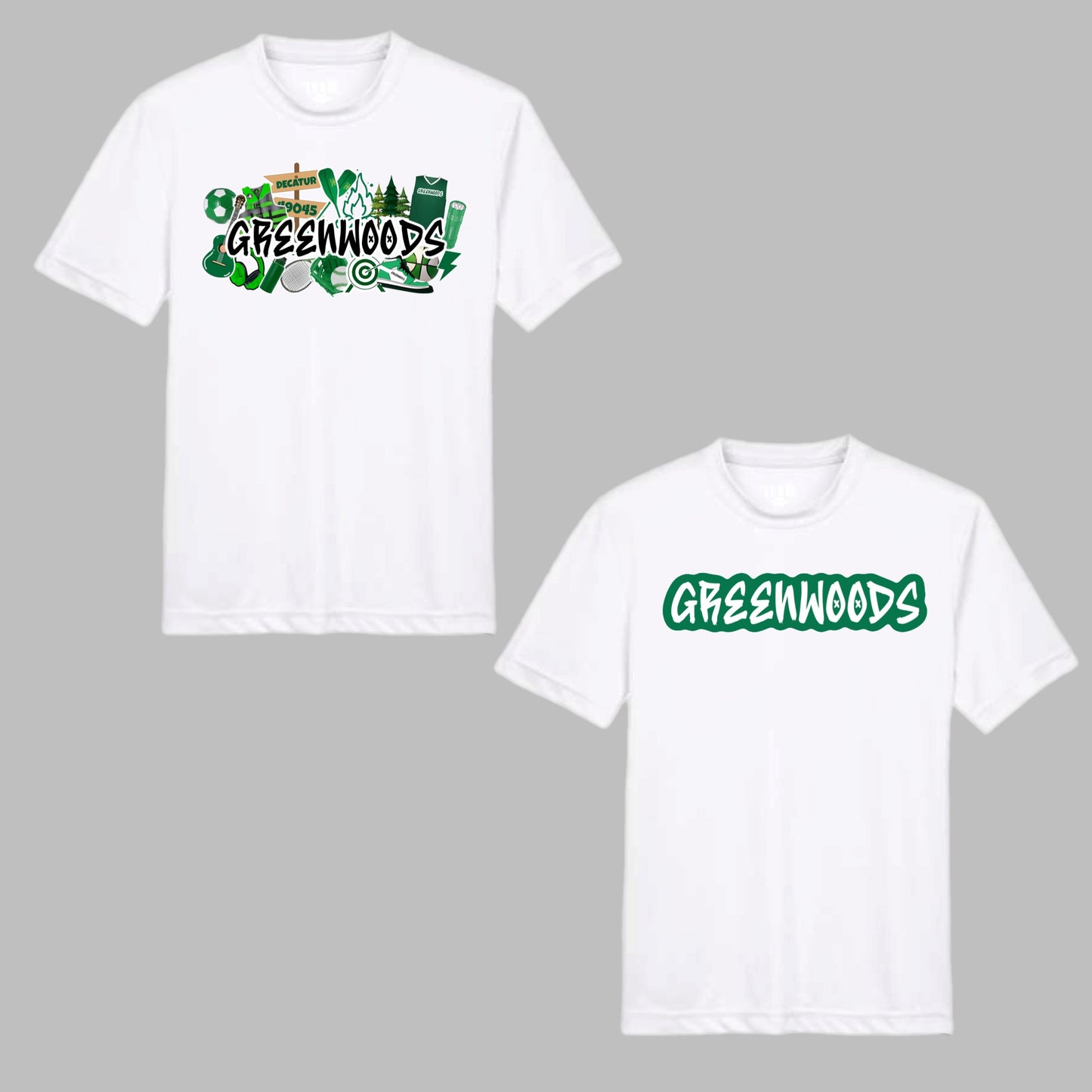 Greenwoods graffiti performance tee