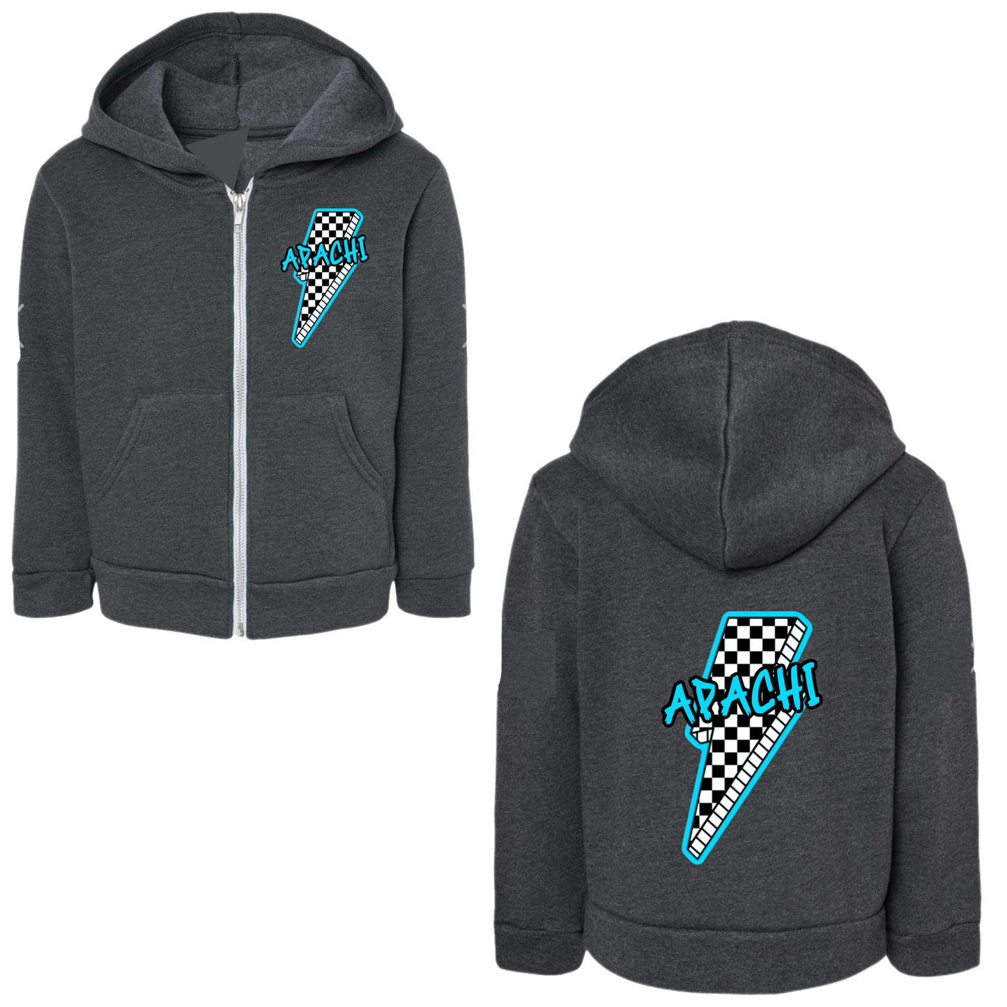 Boys Apachi bolt zip hoodie