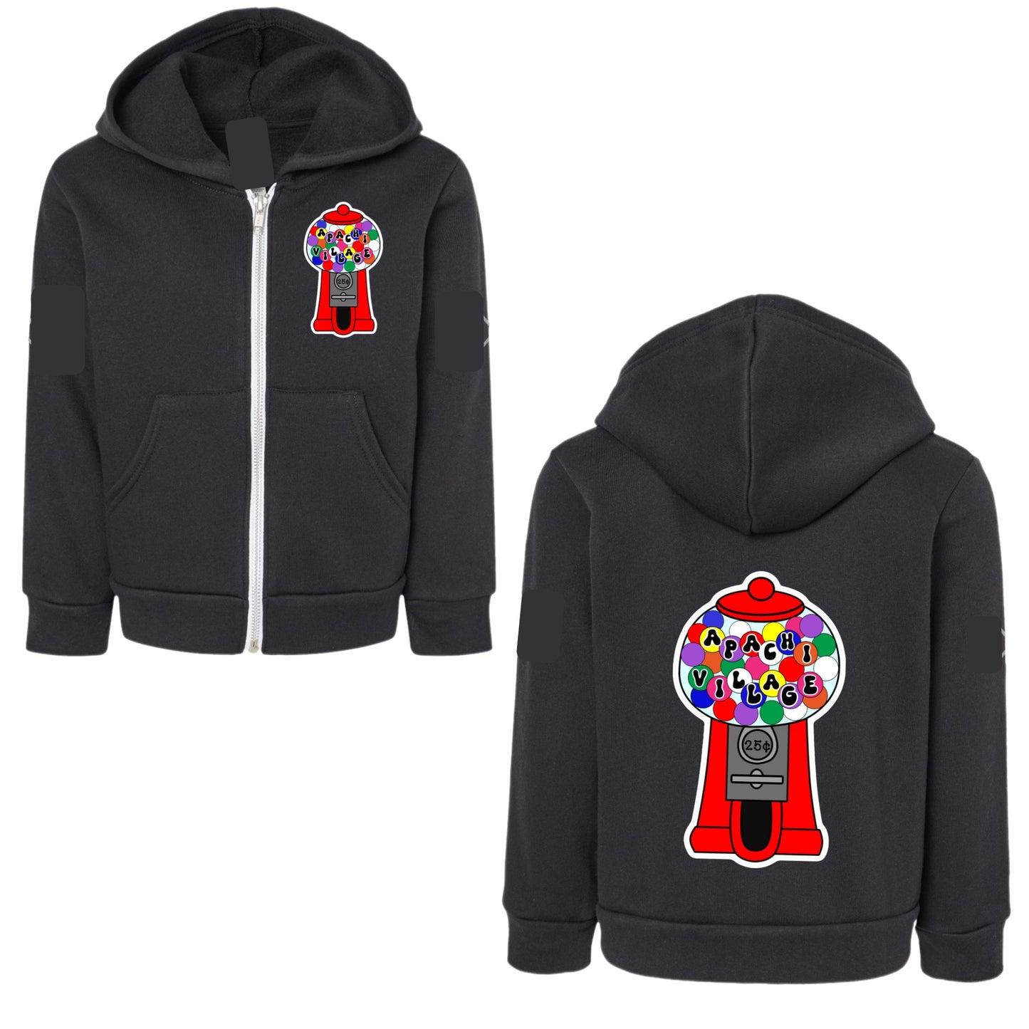 Girls Apachi Village gumball zip hoodie