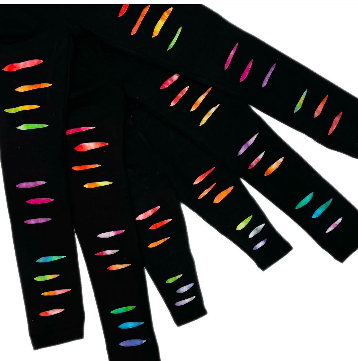 Rainbow tie dye Girls leggings
