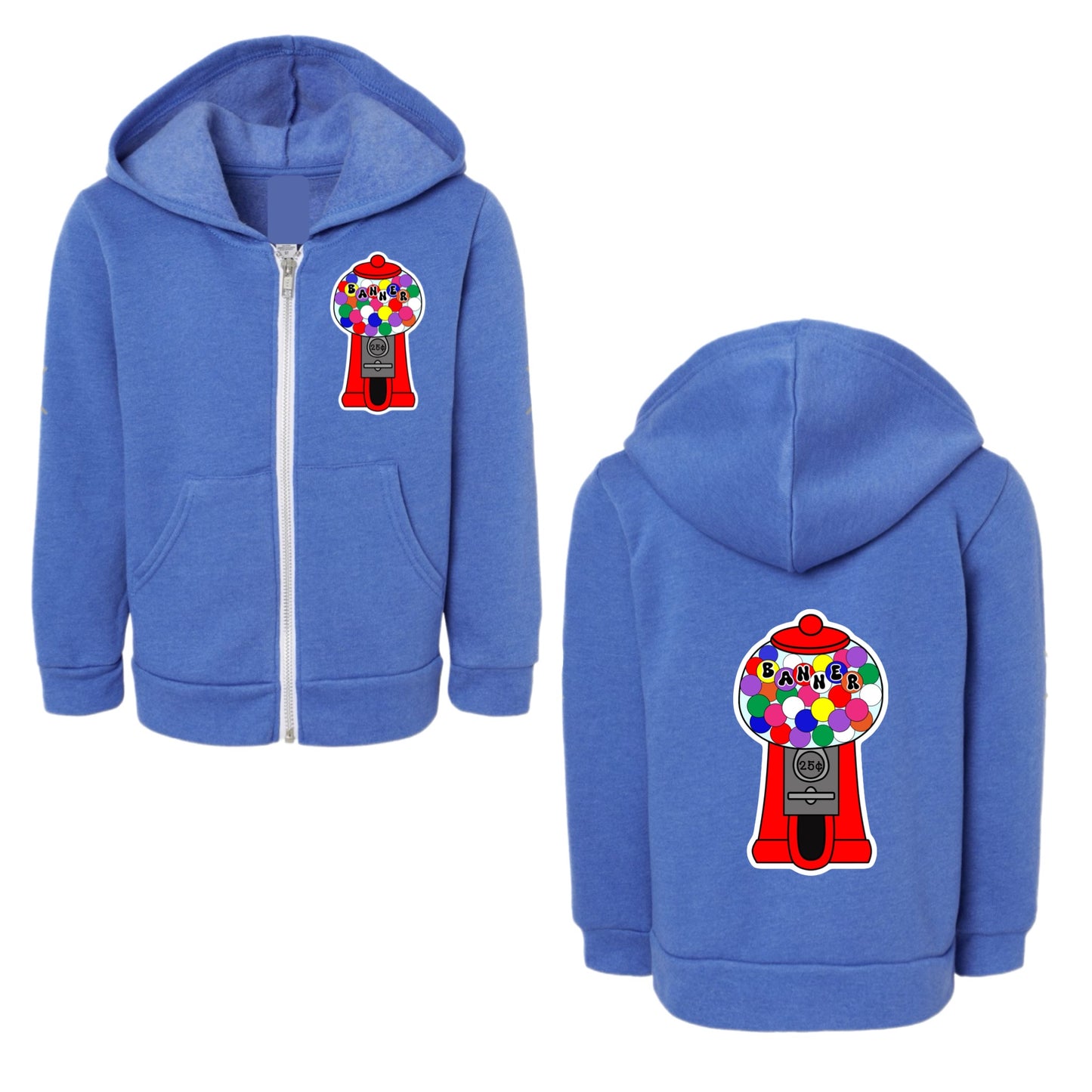 BANNER girls gum ball zip hoodie