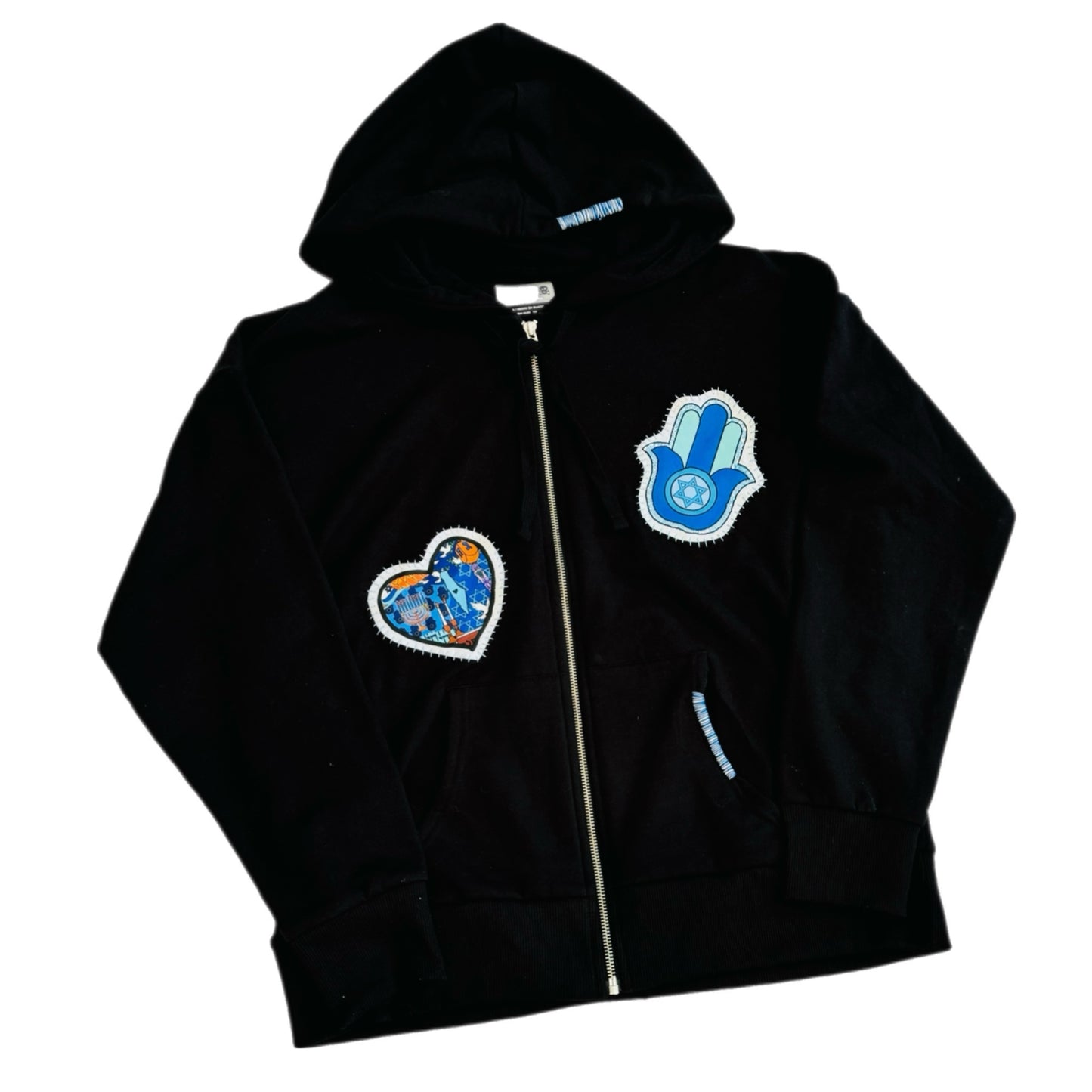 Israel zip hoodie (black) - womens