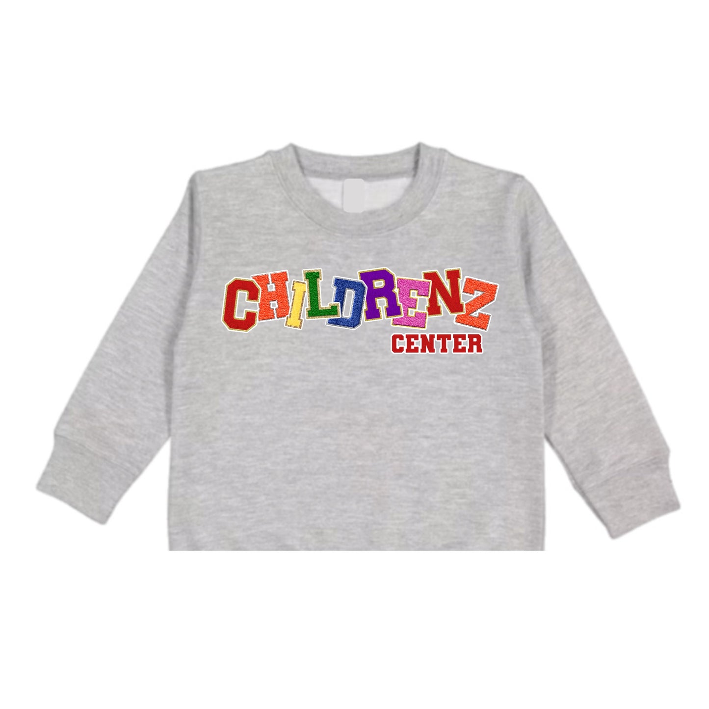 Childrenz Center patched crewneck