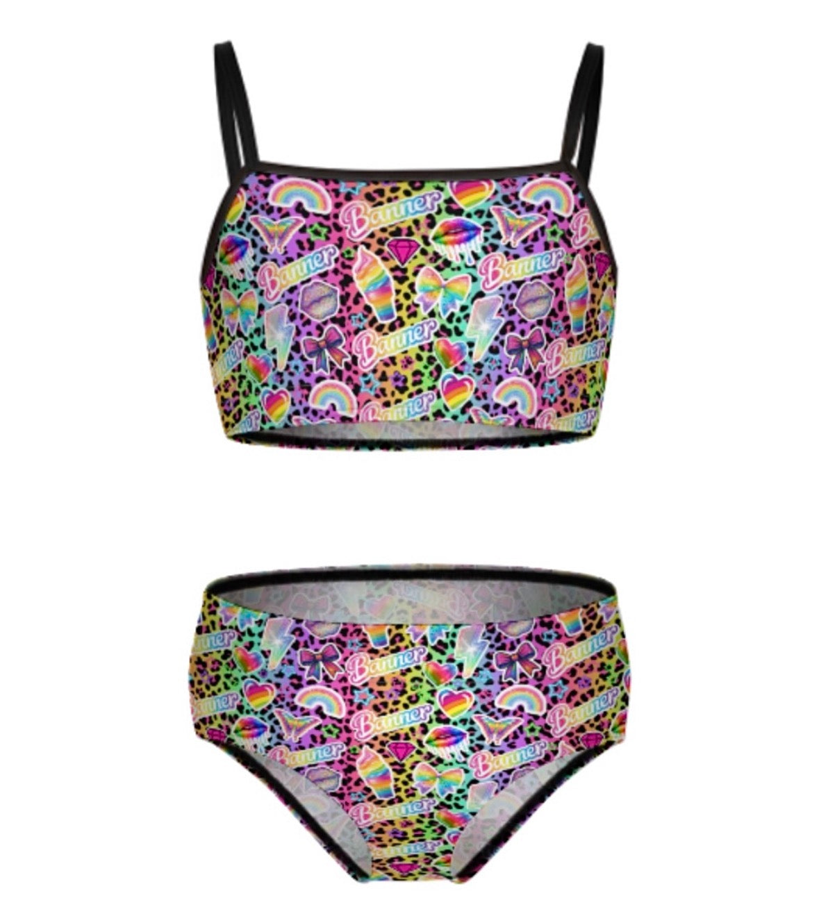 BANNER girls 2 piece swim suit