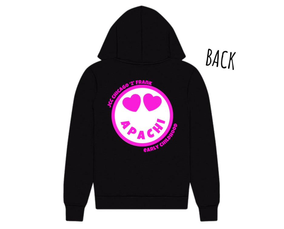 Pink emoji APACHI zip hoodie
