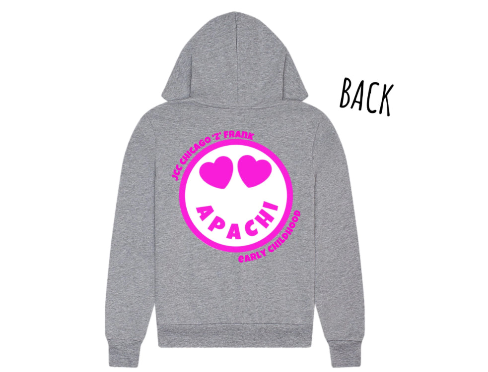 Pink emoji APACHI zip hoodie