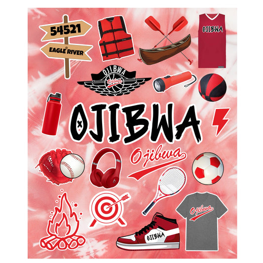 Ojibwa fleece blanket