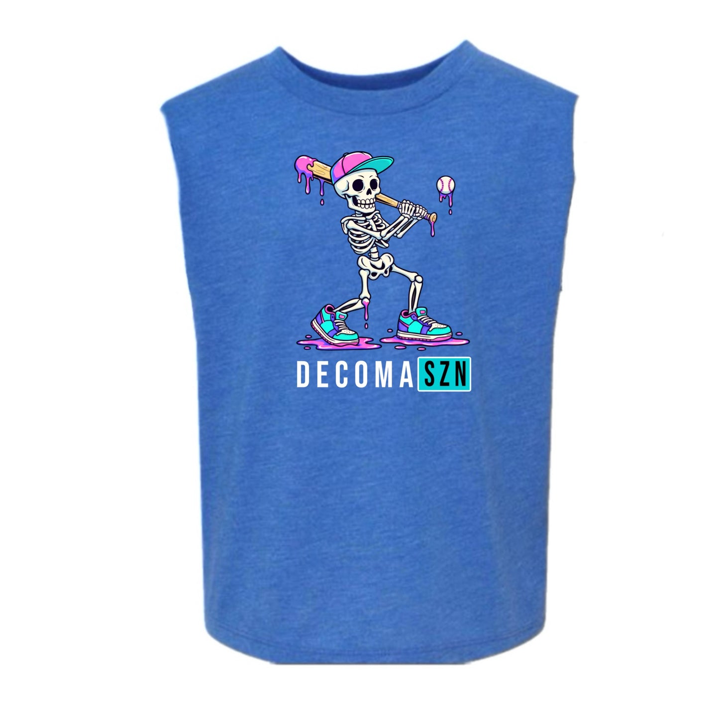 Decoma Boys/adults Skeleton Baseball Tank