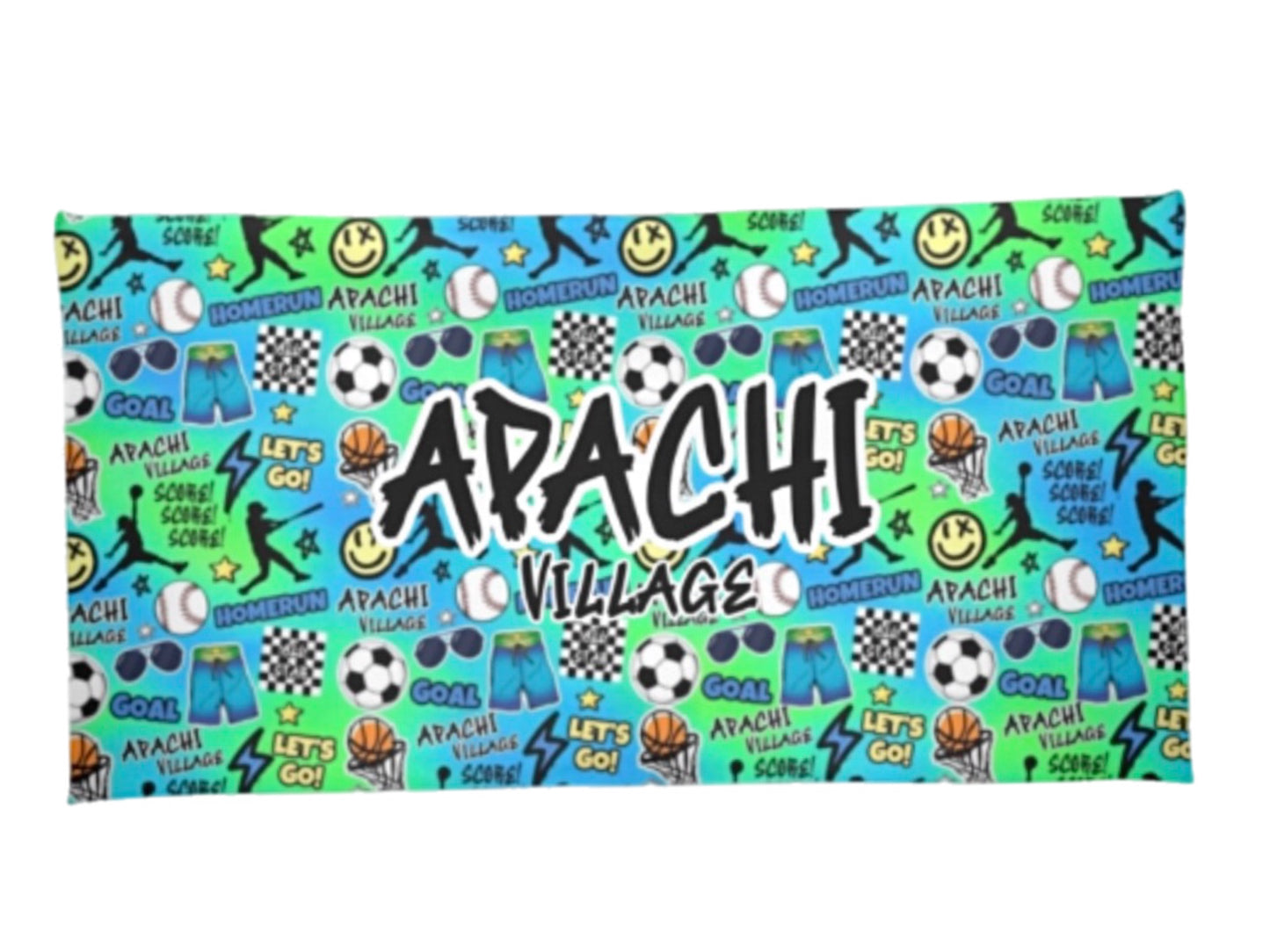 Apachi/ Apachi Village boys neon beach towel