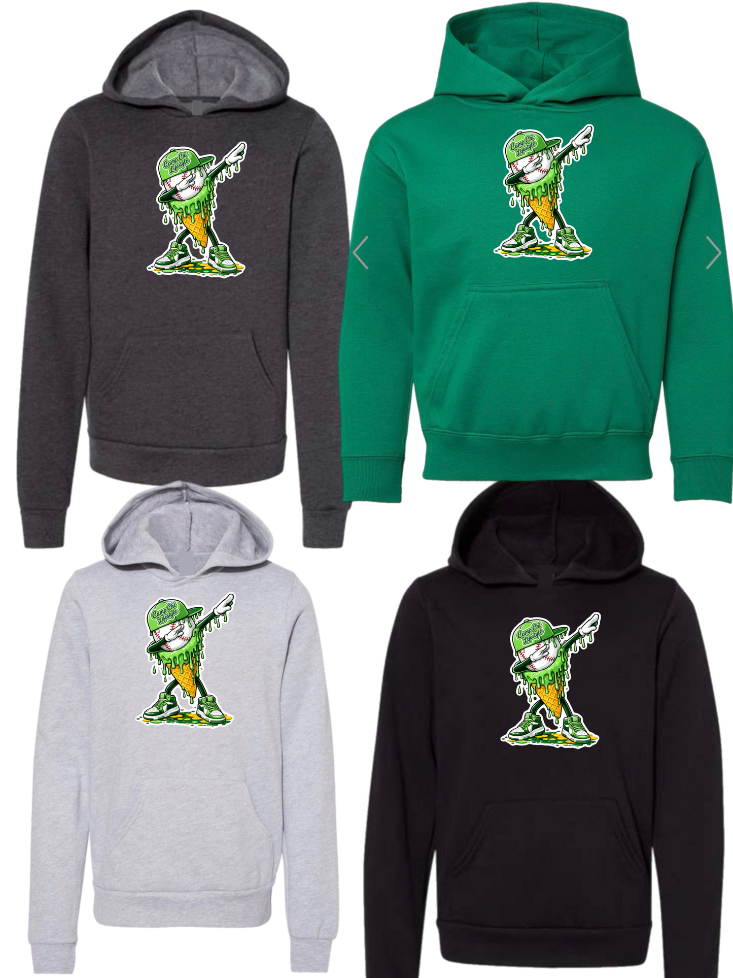 Camp Chi ice cream drip hoodie