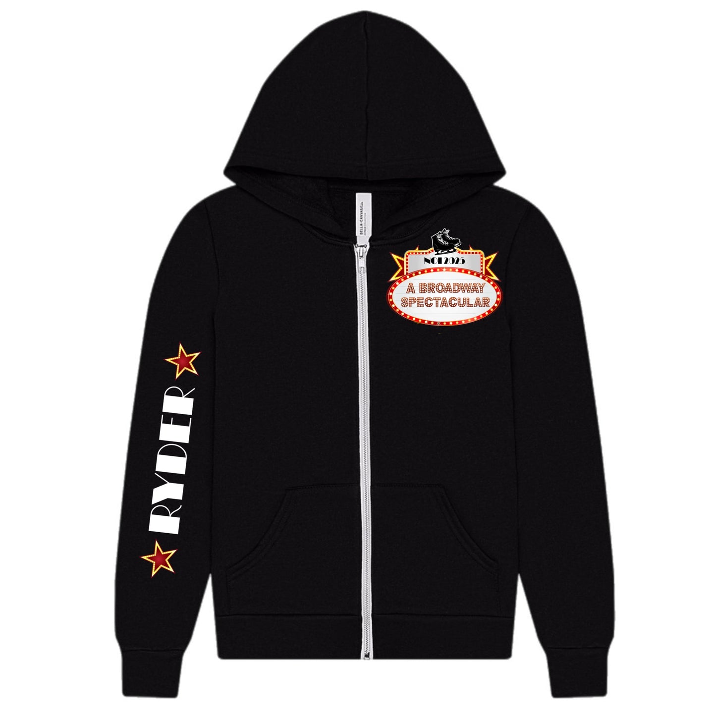 BLACK SKATES zip hoodie