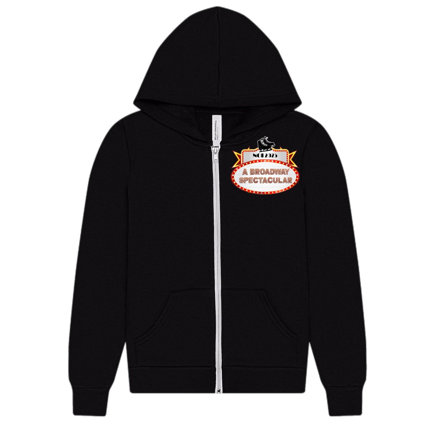 BLACK SKATES zip hoodie