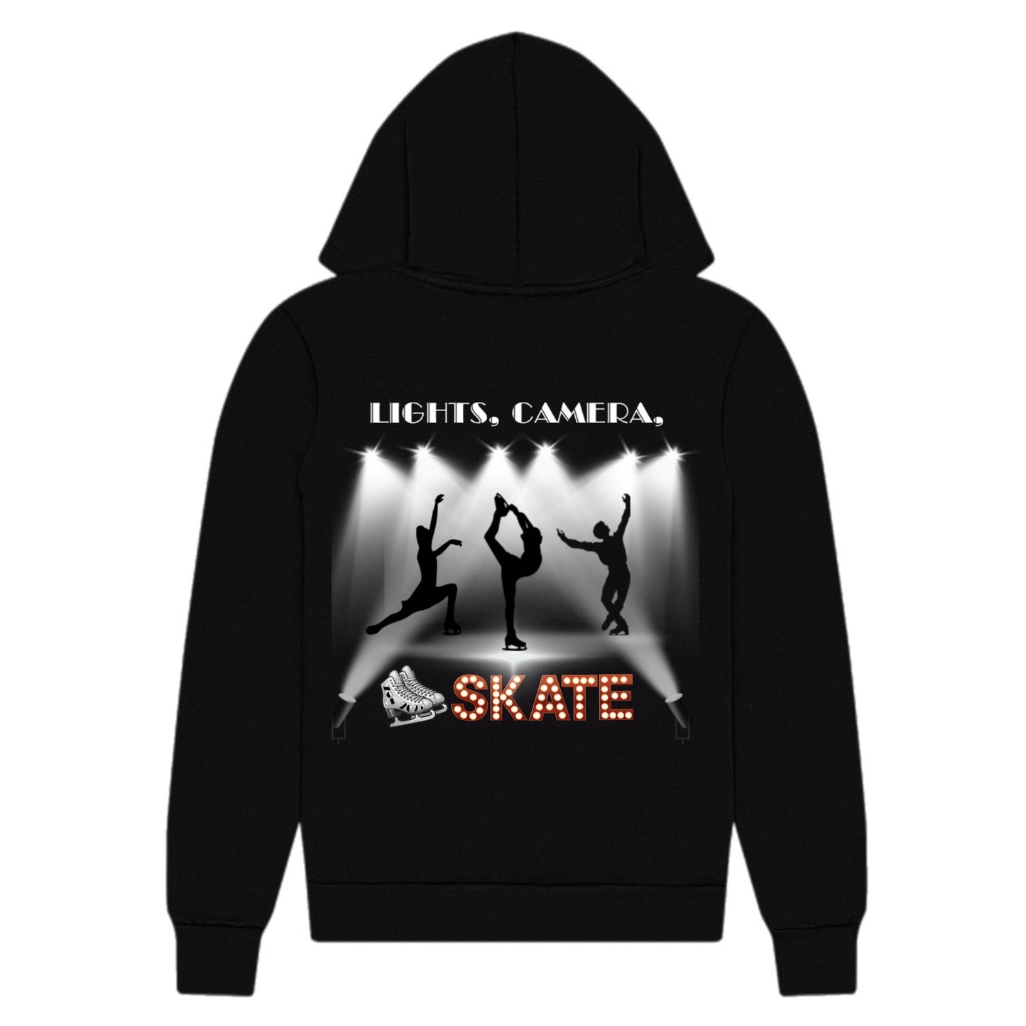 WHITE SKATE zip hoodie