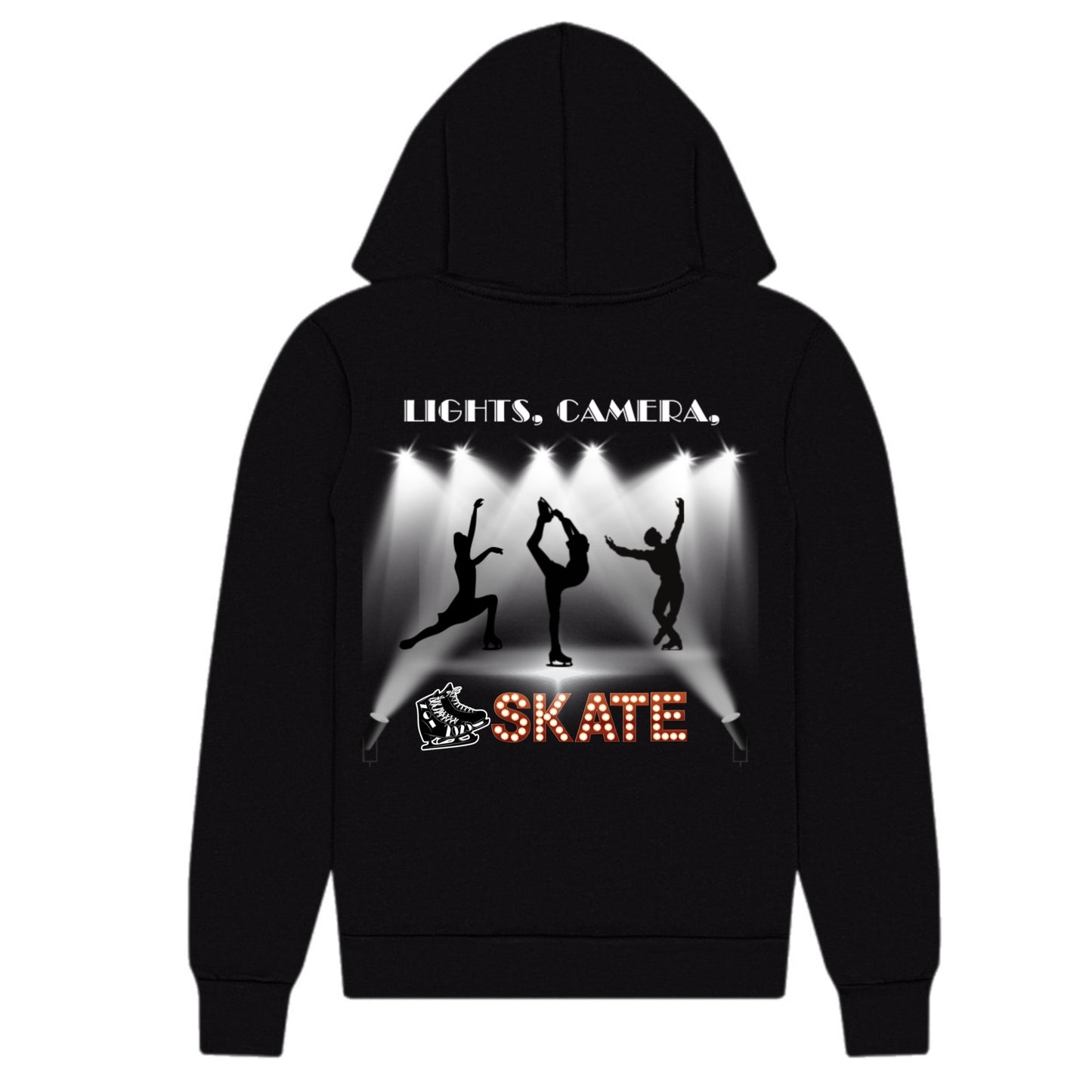BLACK SKATES zip hoodie