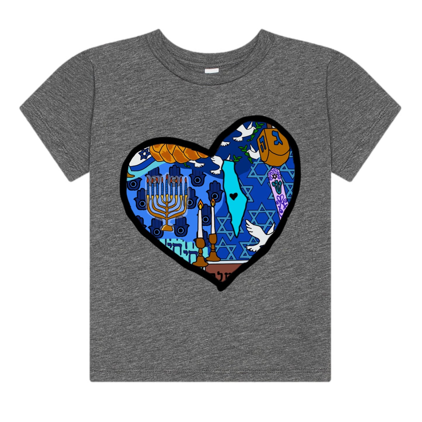 Israel tee (heather gray) womens