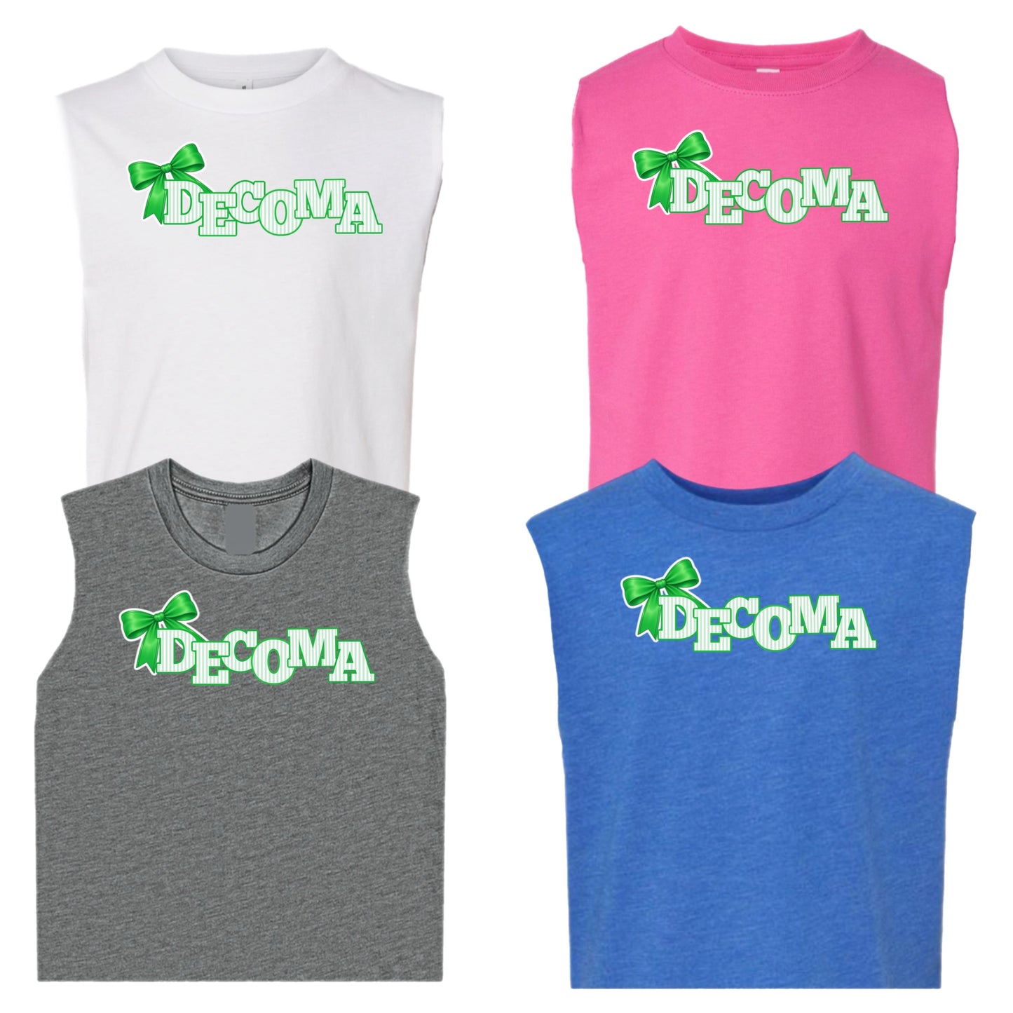 DECOMA Girls/women GREEN bow tank