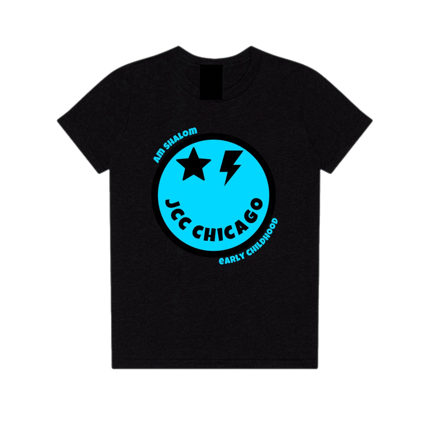 Blue emoji JCC Am Shalom tee