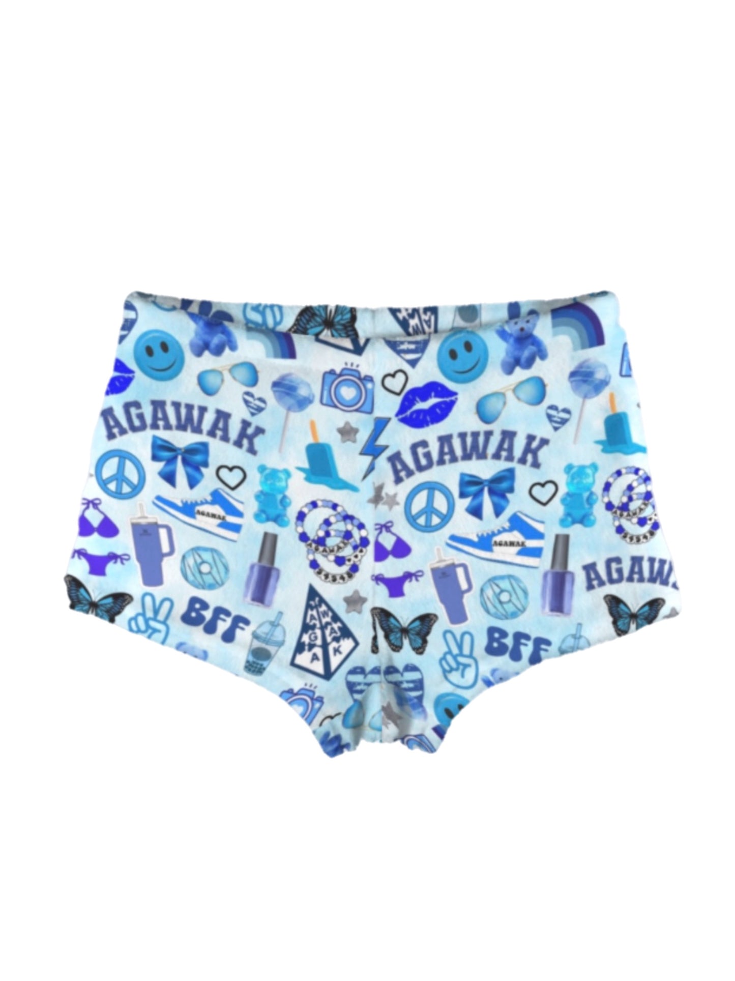 Agawak girls/womens fleece shorts