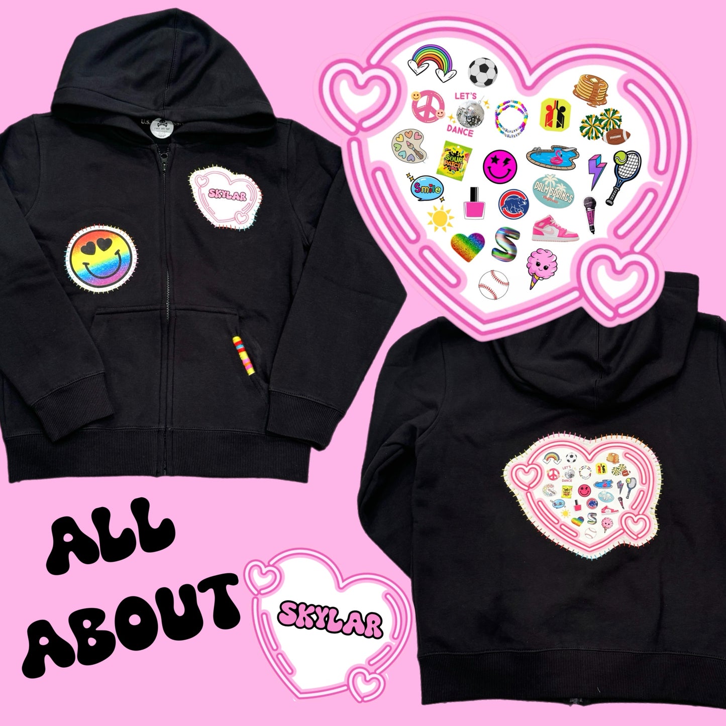 Girls ALL ABOUT ME hoodie