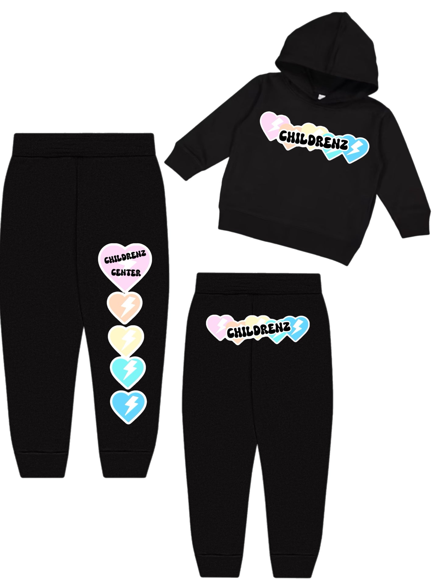 Pastel heart hoodie