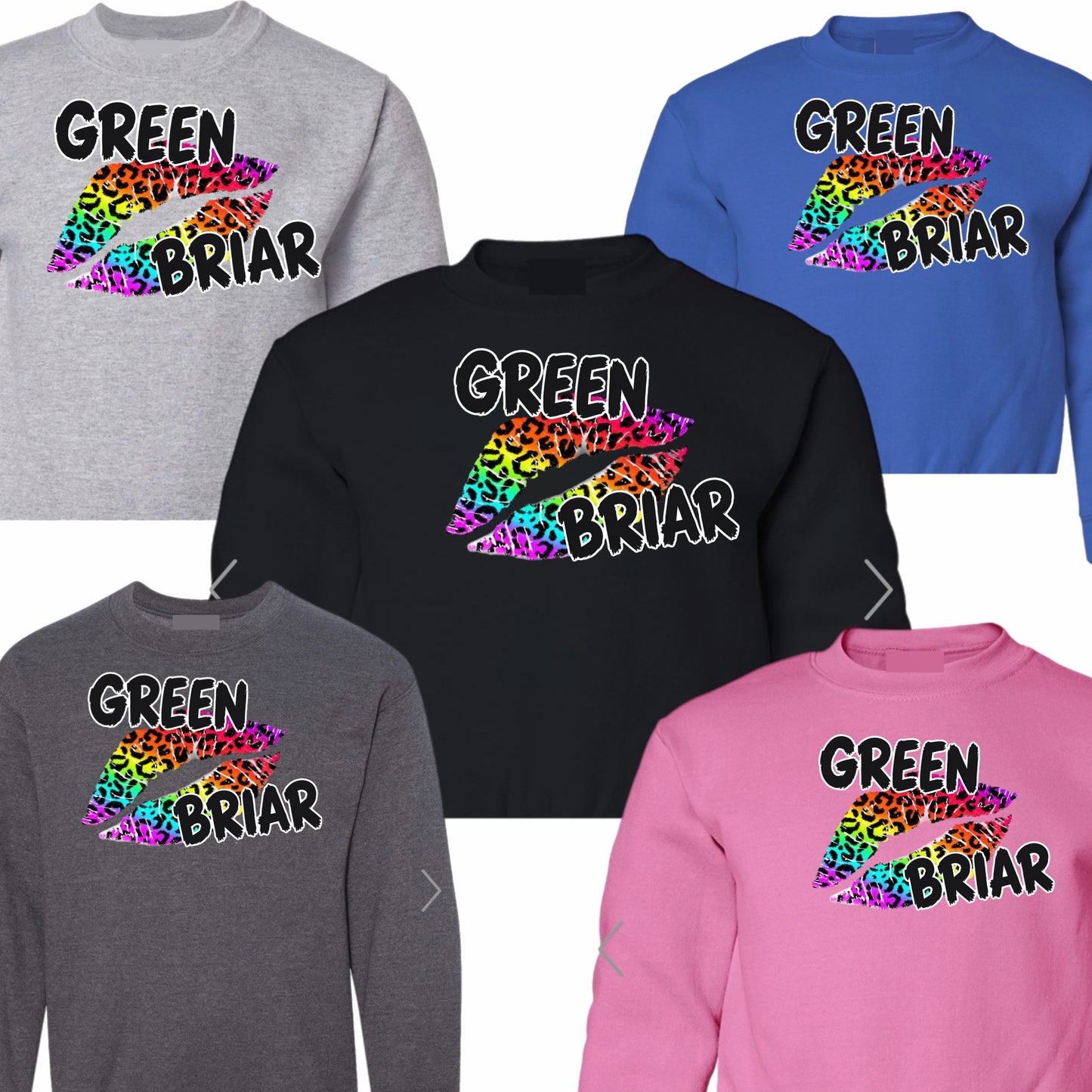 Greenbriar lips crewneck sweatshirt
