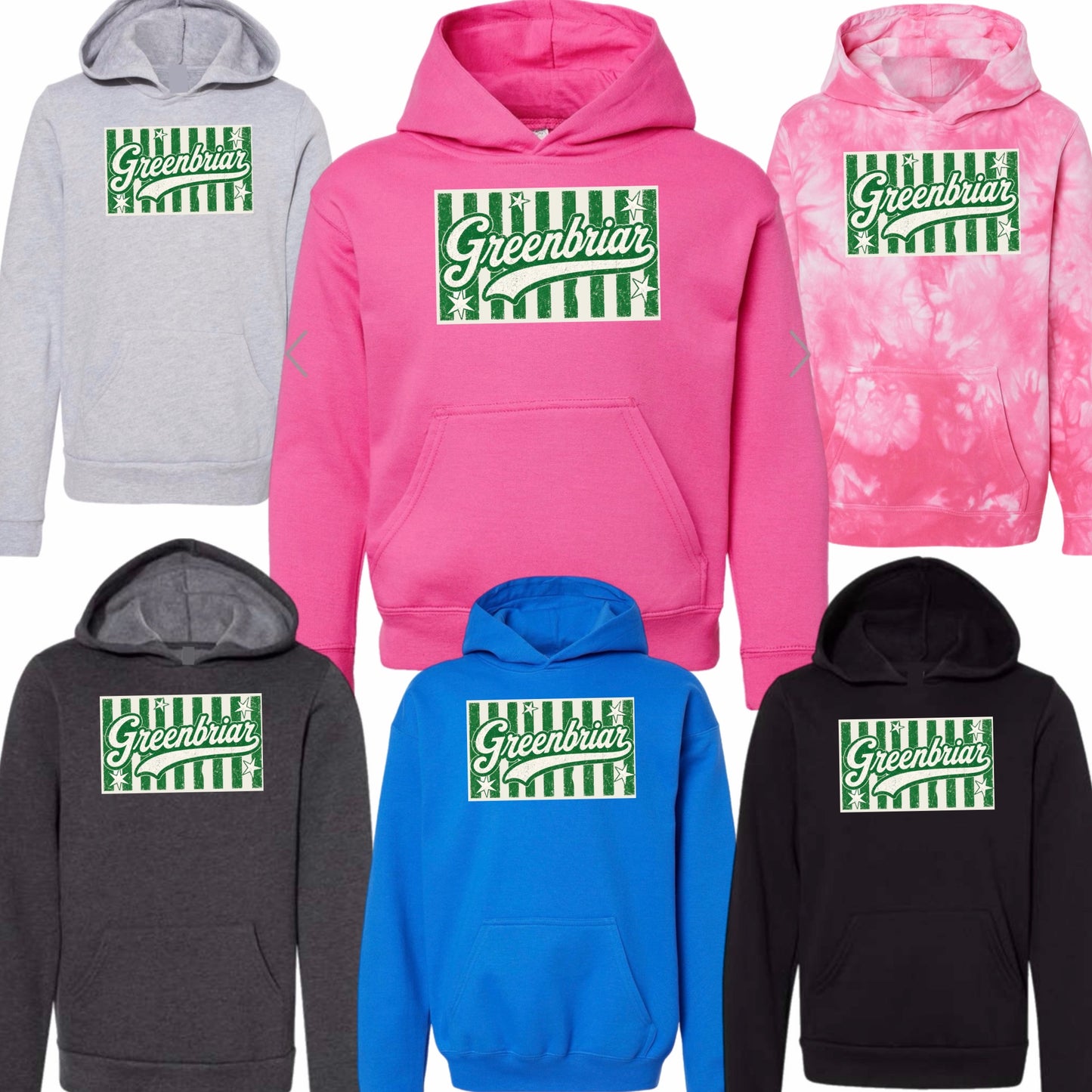 Greenbriar vintage striped hoodie
