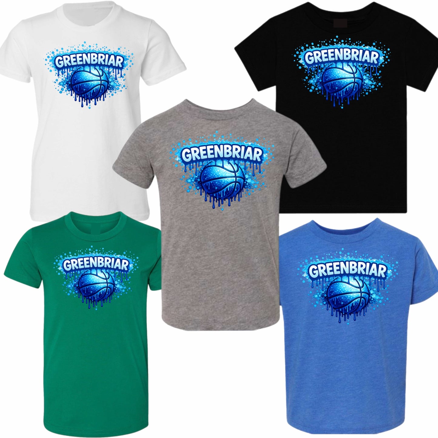 Greenbriar graffiti basketball tee