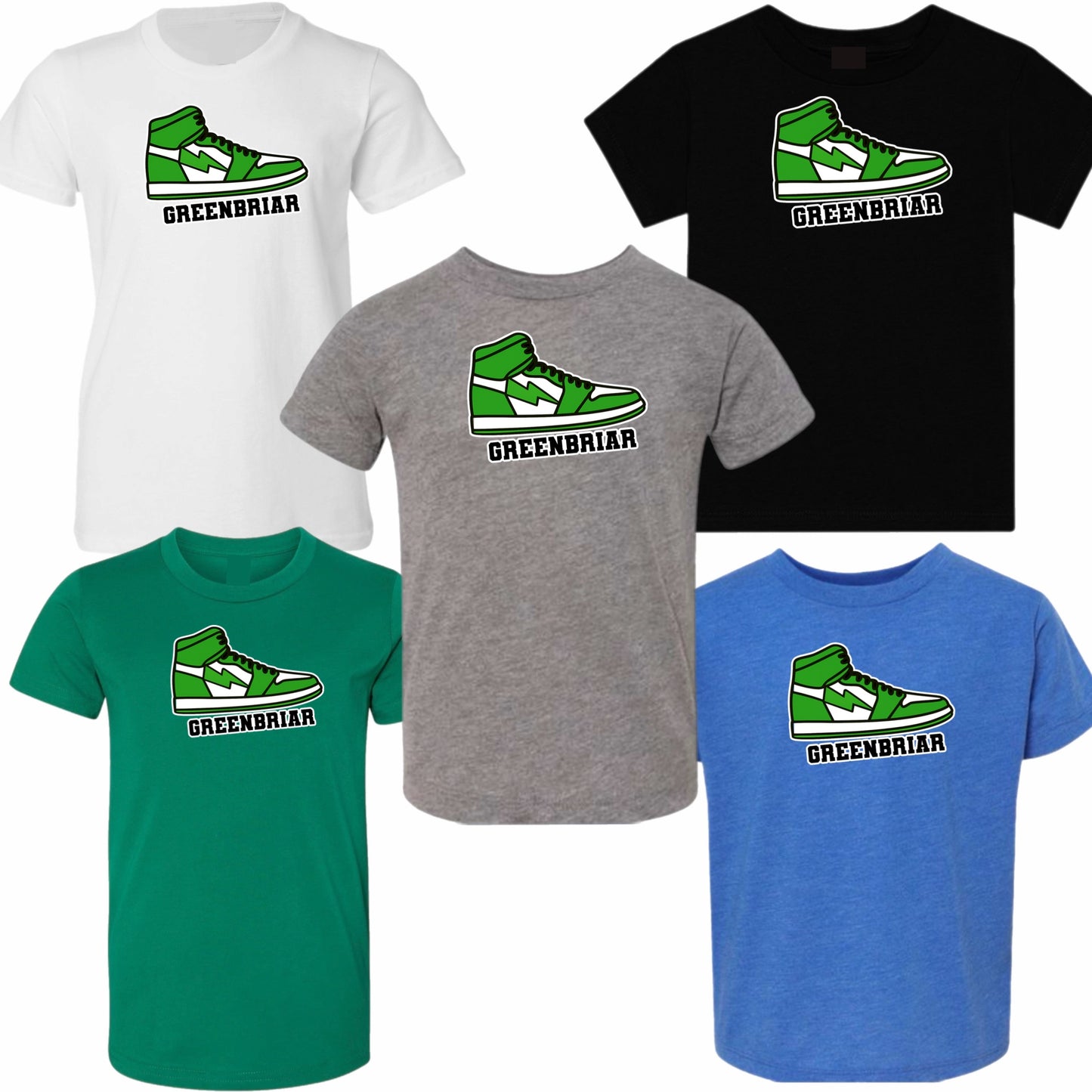 Greenbriar gym shoe tee