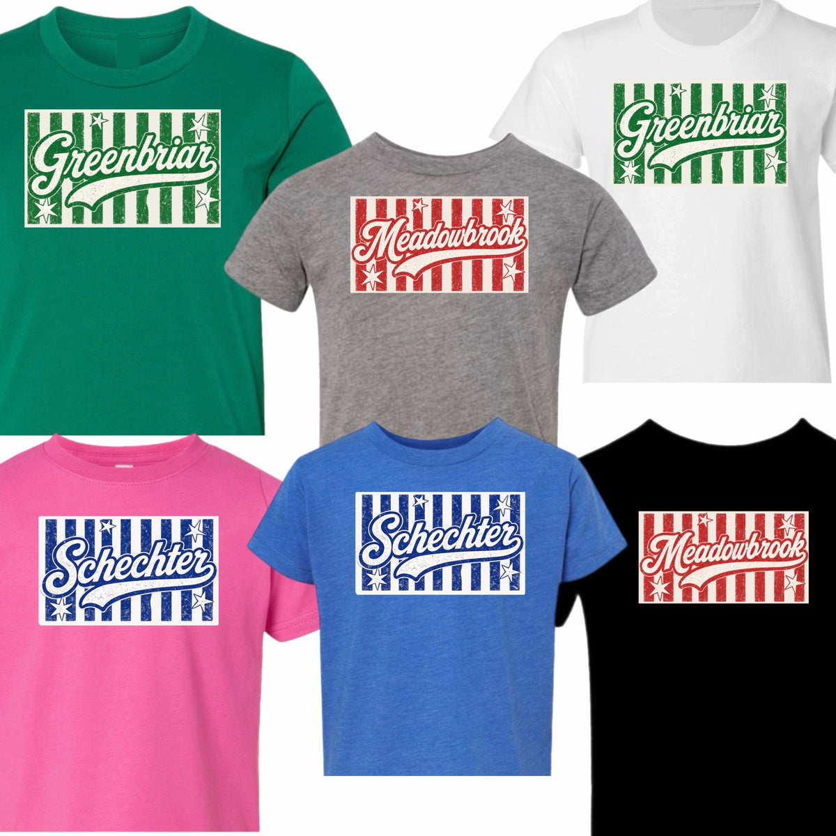 Girls vintage striped tee