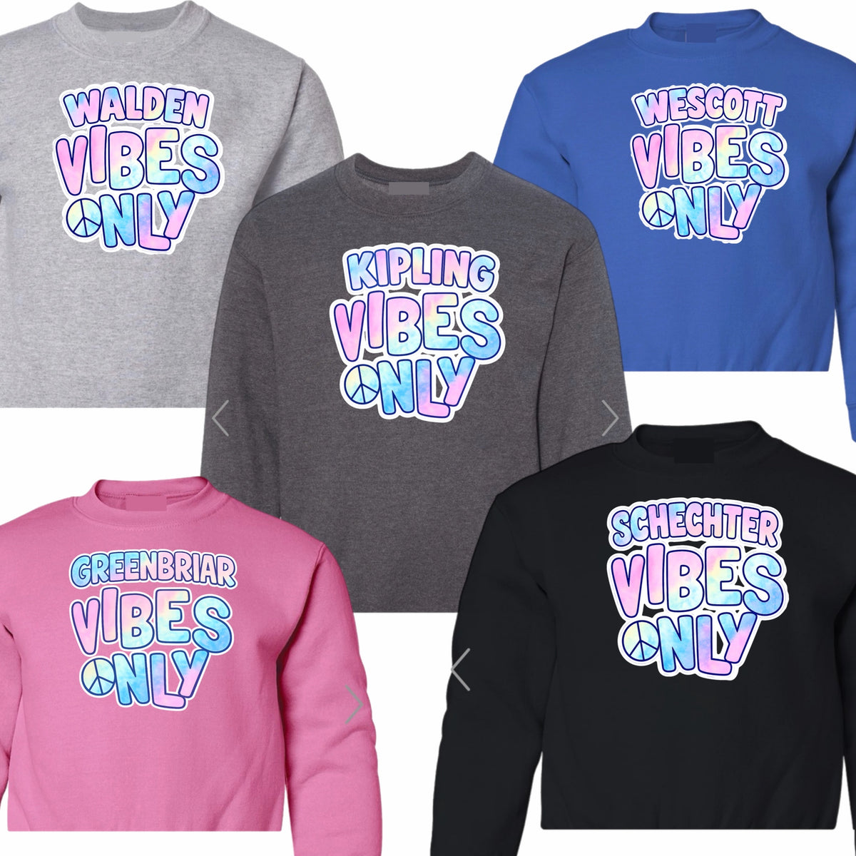 Girls vibes crewneck sweatshirt