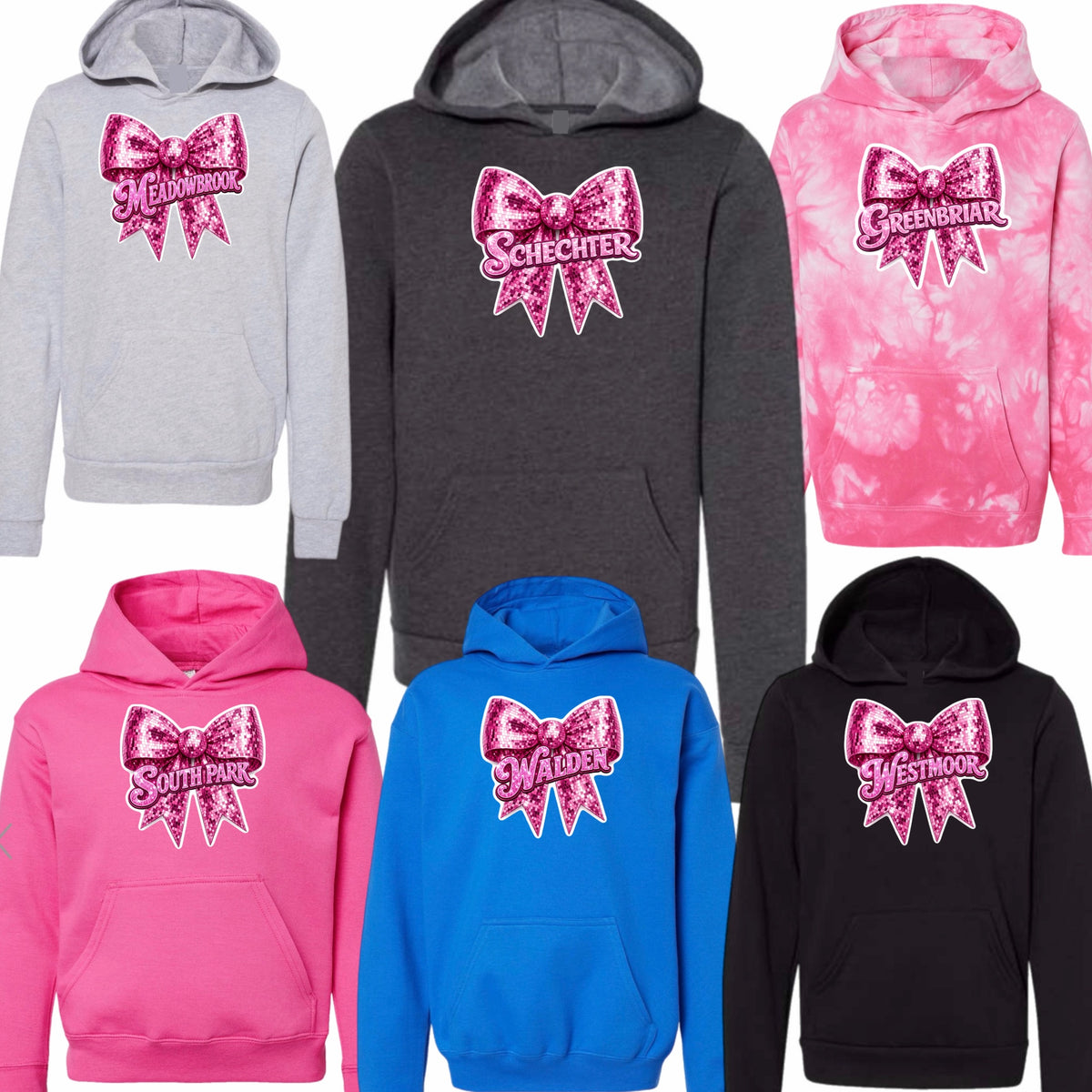 Girls bow hoodie