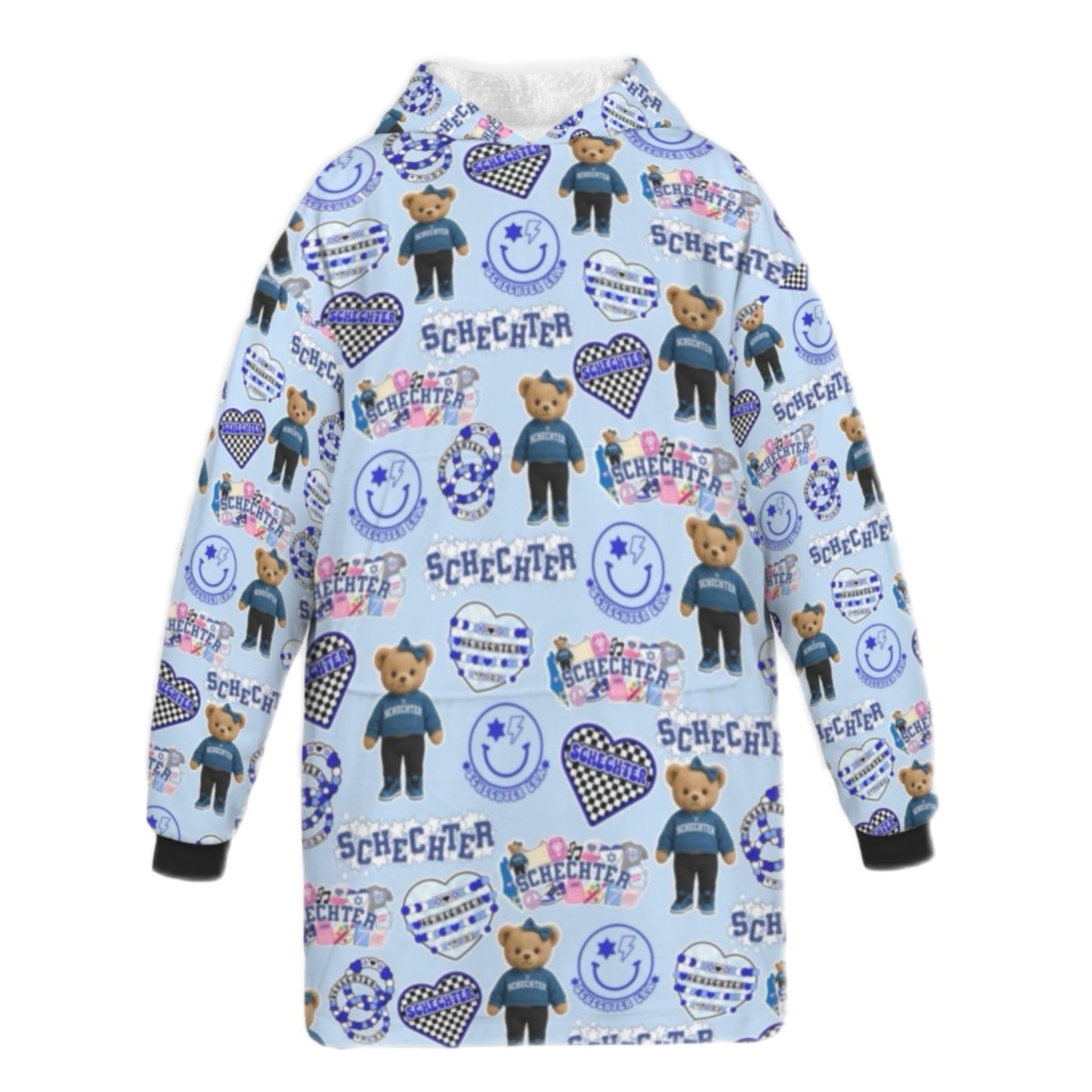 Schechter girls/women’s fleece blanket hoodie