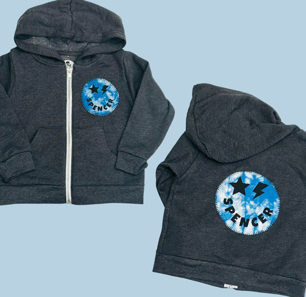 Tie Dye Emoji Zip-Up
