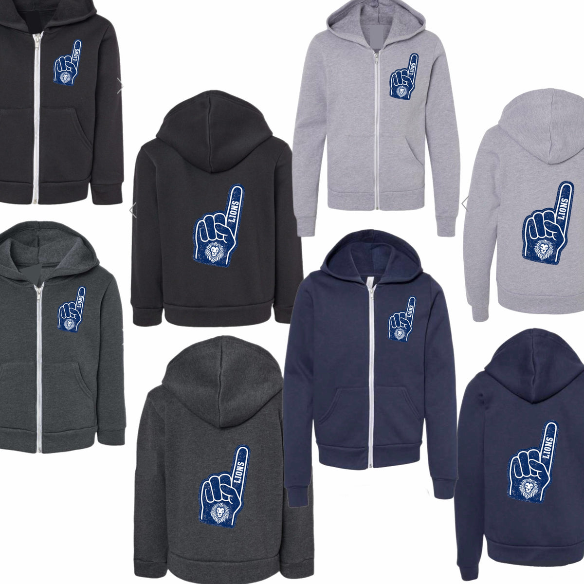 Vintage Foam Finger Zip-Up