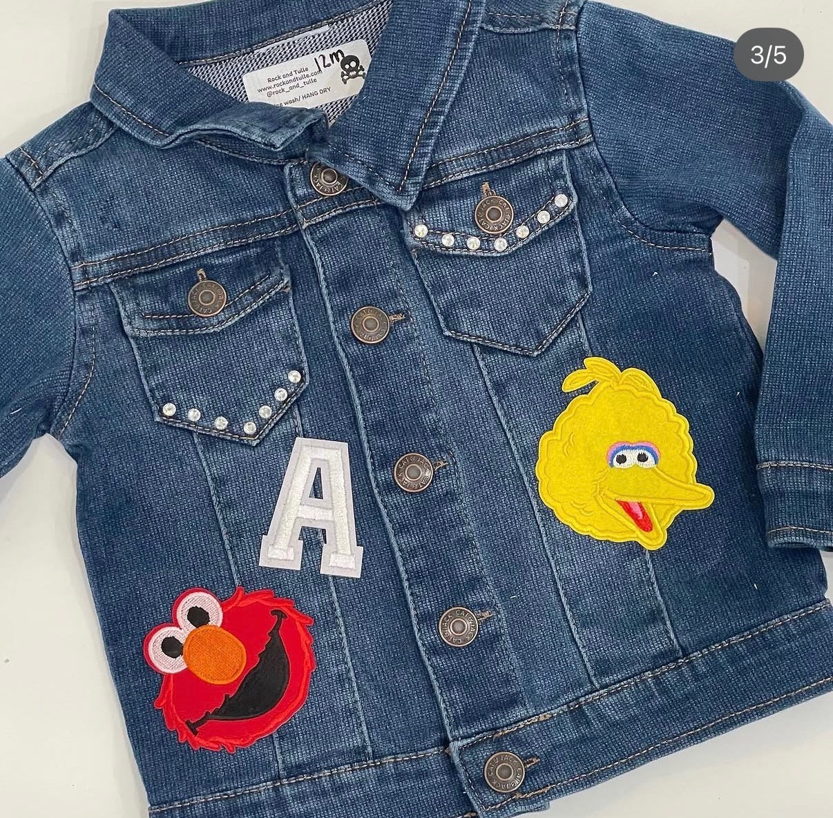 Denim Jacket- Sesame Street