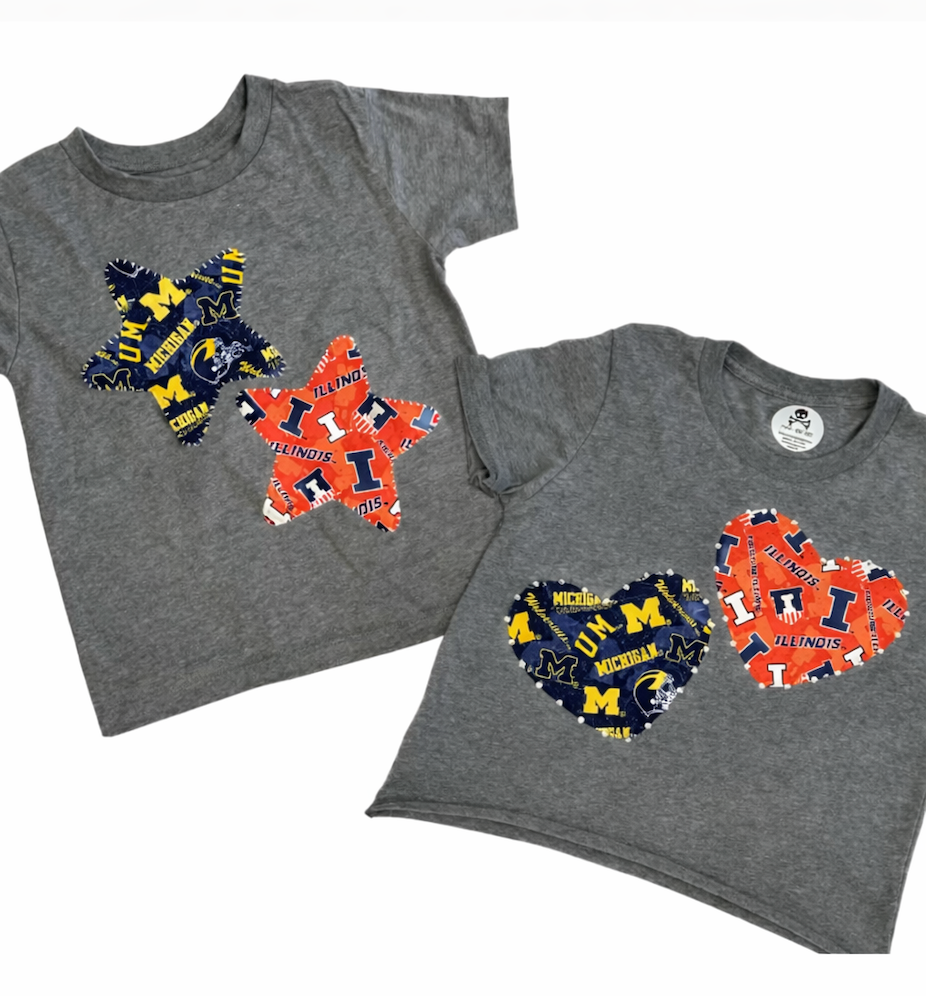 House Divided Tee- Stars/Hearts